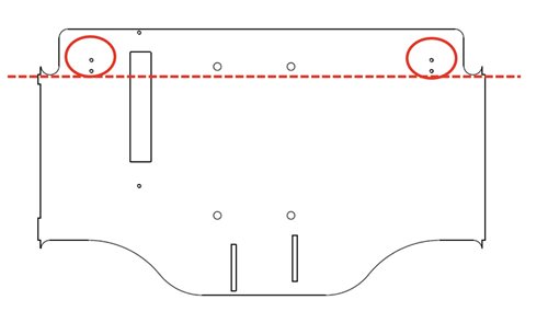 Location of the broom holder on a mower type C