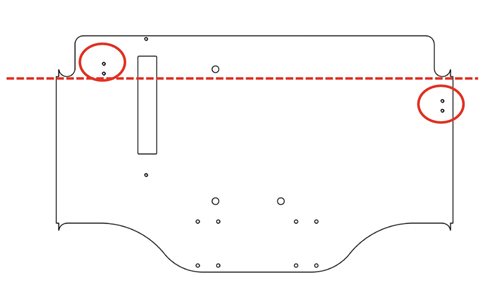 Location of the broom holder on a mower type B